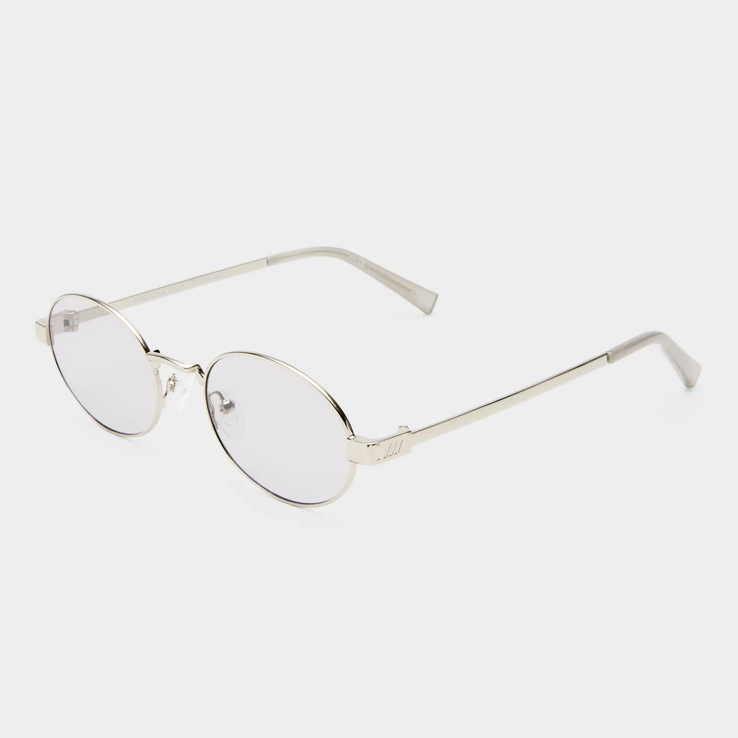 Le Specs Poseidon Deux occhiale da sole silver ovale