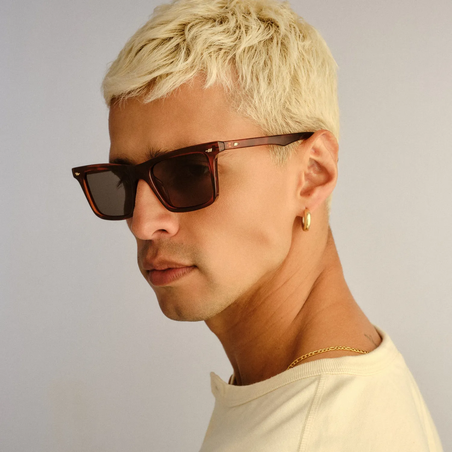Le Specs Broski occhiale da sole toffee tort D-frame