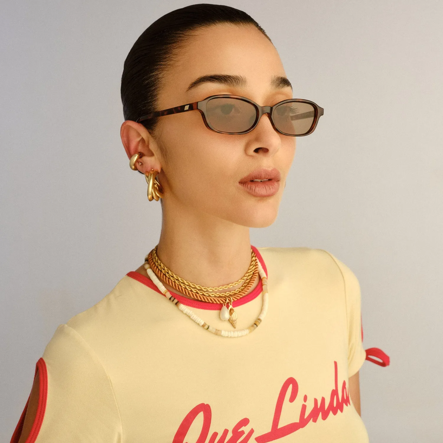 Le Specs Honey Pot occhiale da sole tort rettangolare
