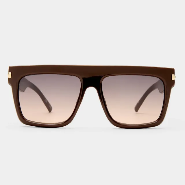 Le Specs Offside occhiale da sole marrone cocoa large