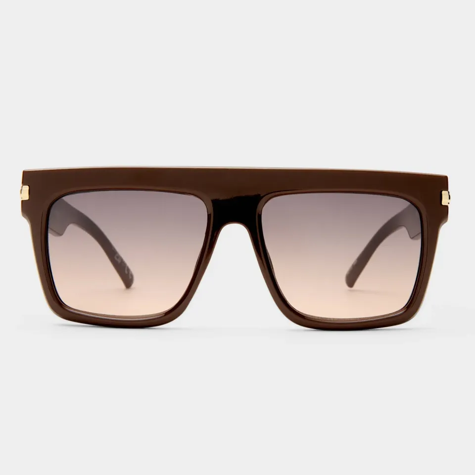 Le Specs Offside occhiale da sole marrone cocoa large