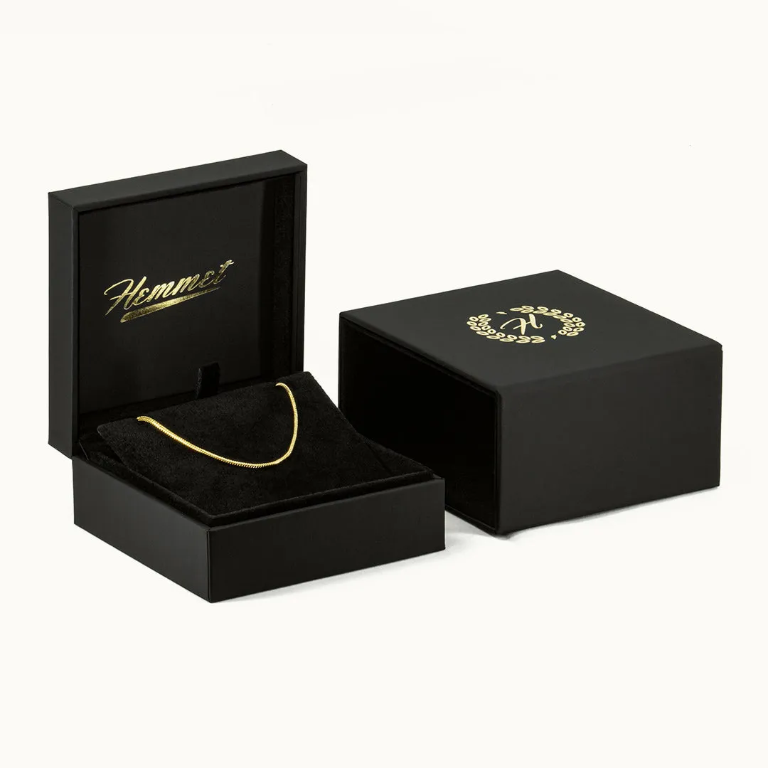 Hemmet Principle Snake Tail Chain collana oro giallo 50 cm