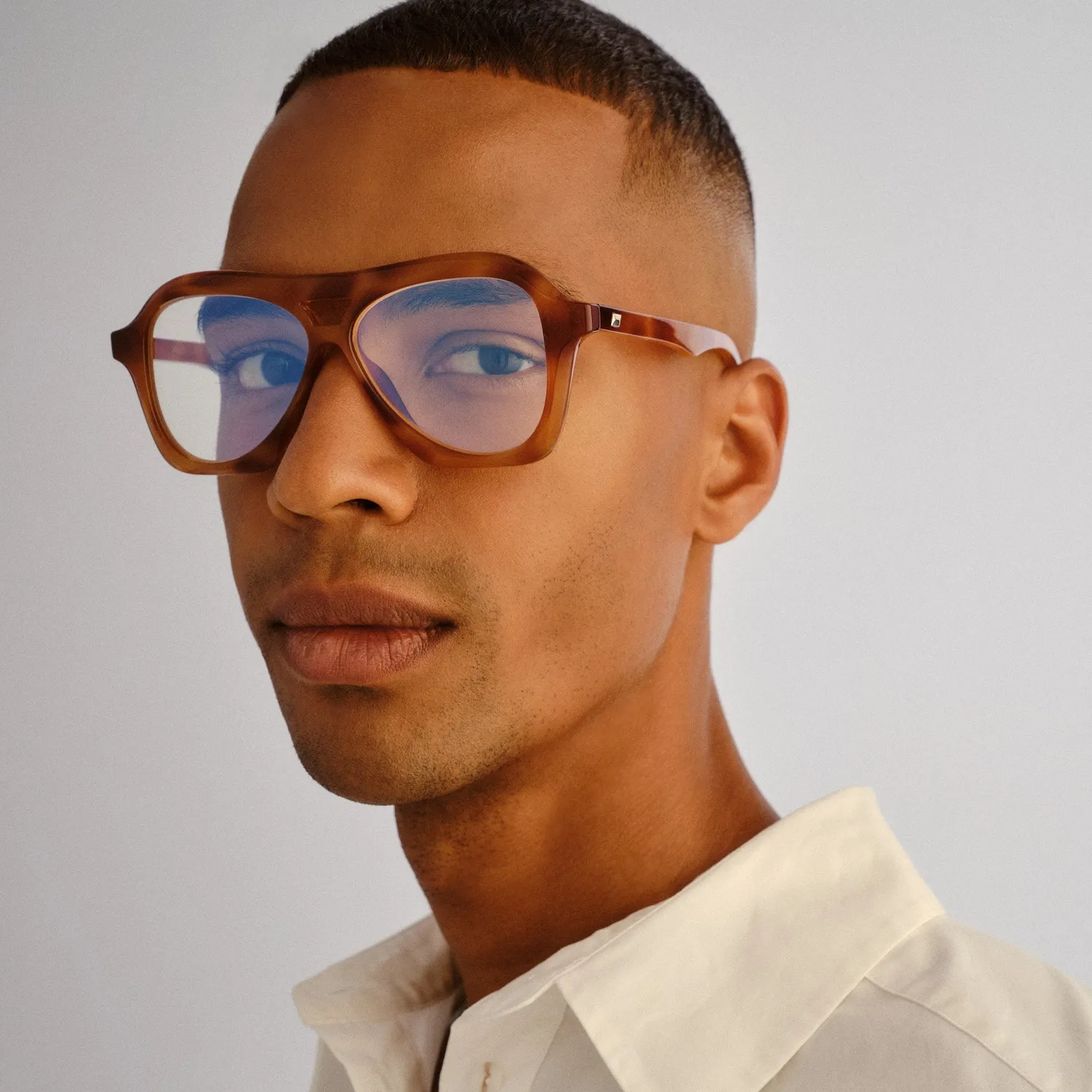 Le Specs Drizzle occhiali luce blu tartarugati aviator