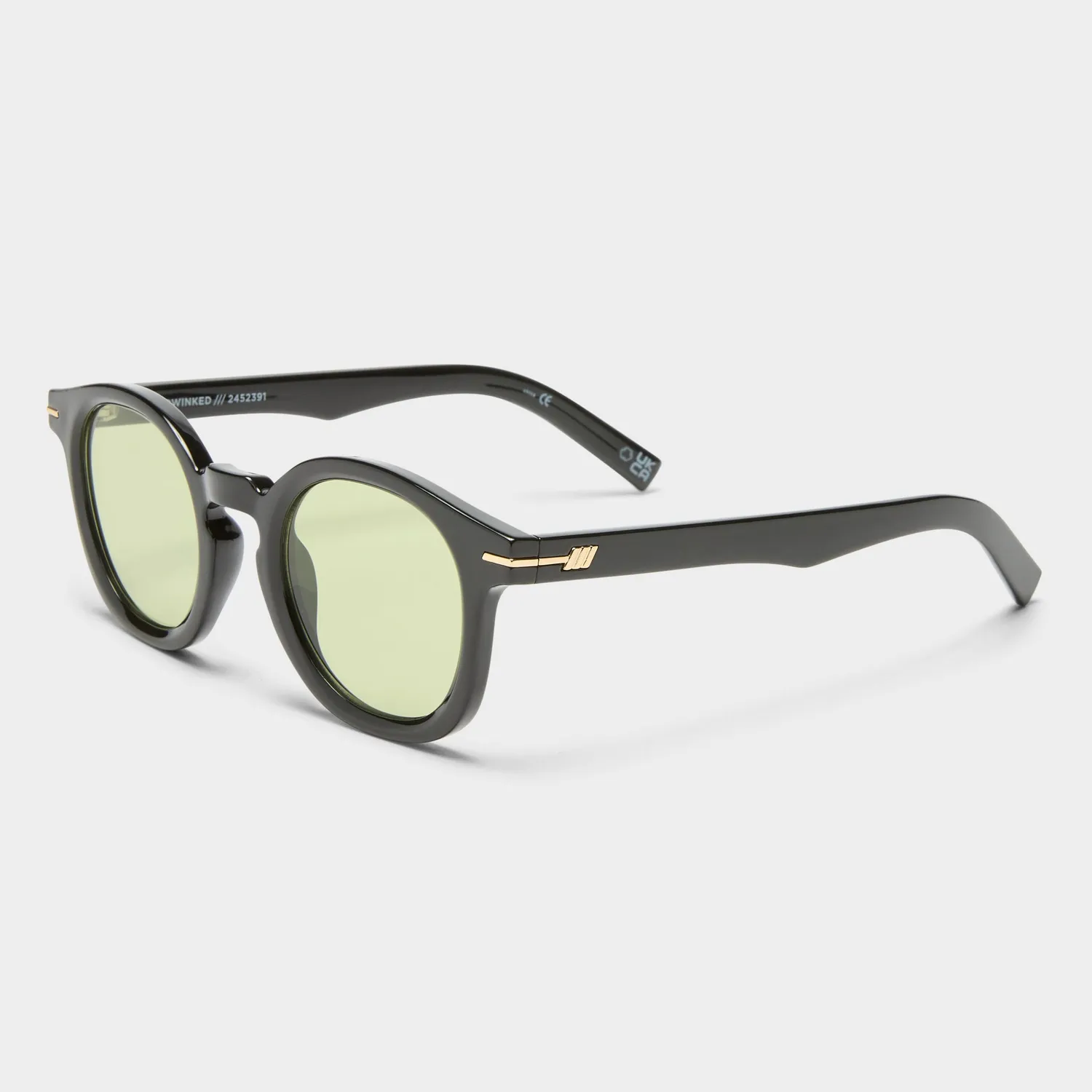 Le Specs Hoodwinked occhiali da sole black rotondi
