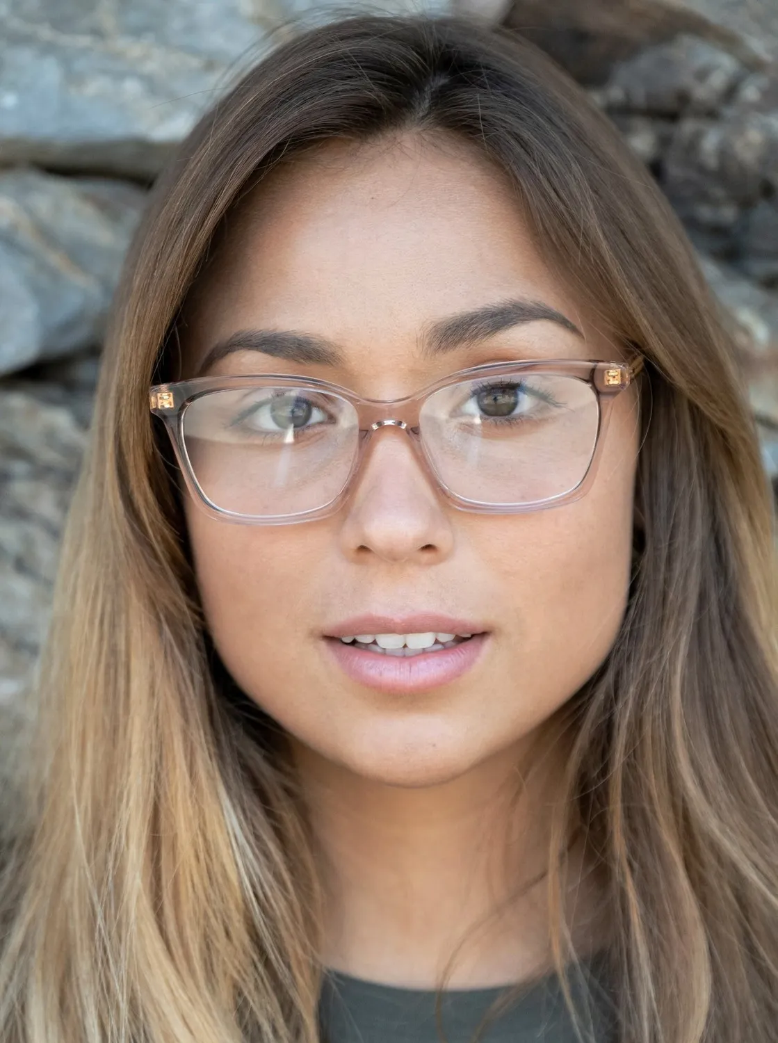 Raen Del montatura da vista Oxblood Clear 53 acetato