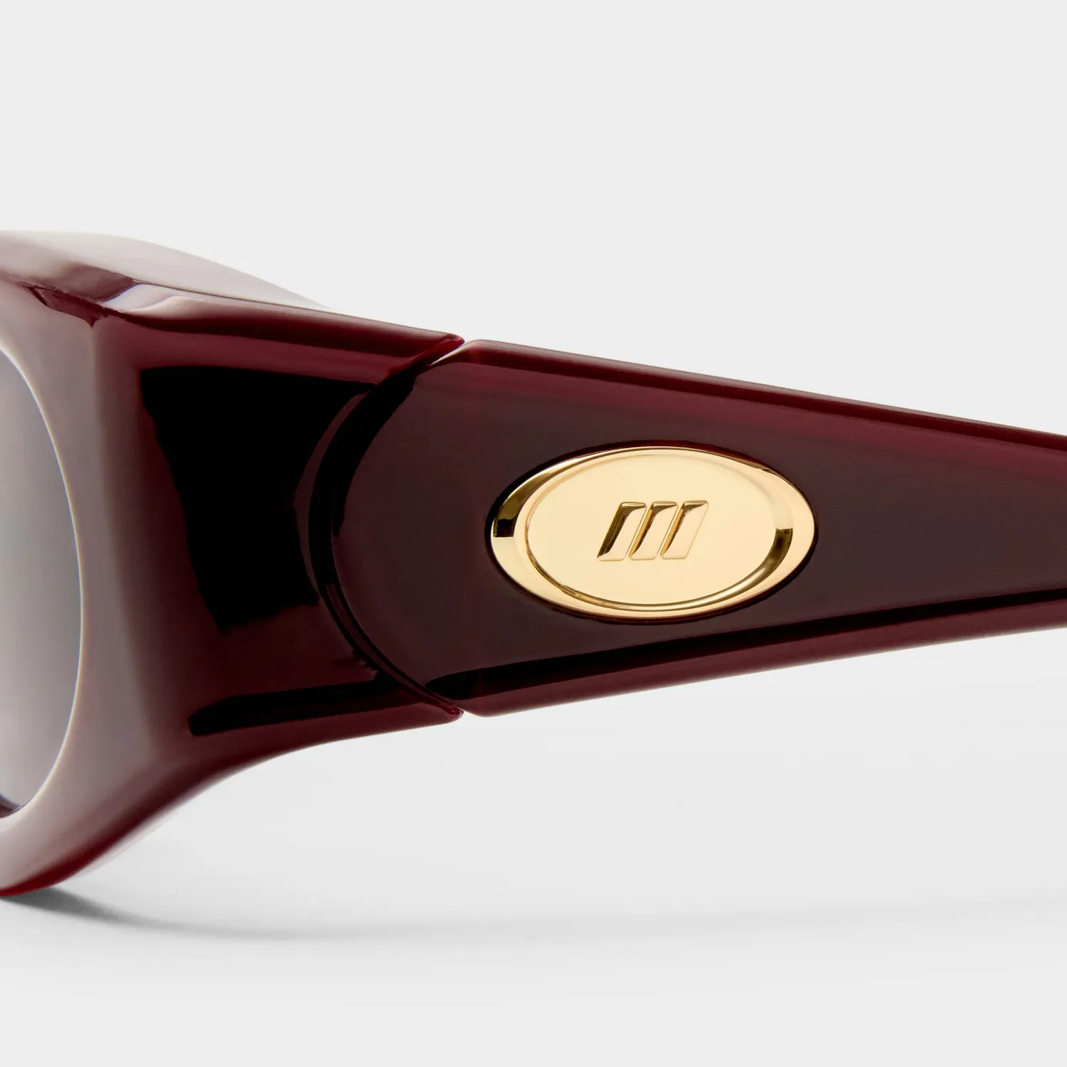 Le Specs Glaciem occhiale da sole borgogna lente marrone