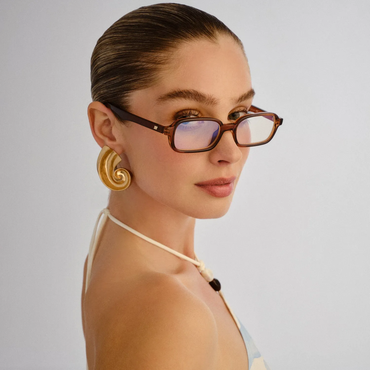Le Specs Pilferer occhiali luce blu chestnut unisex