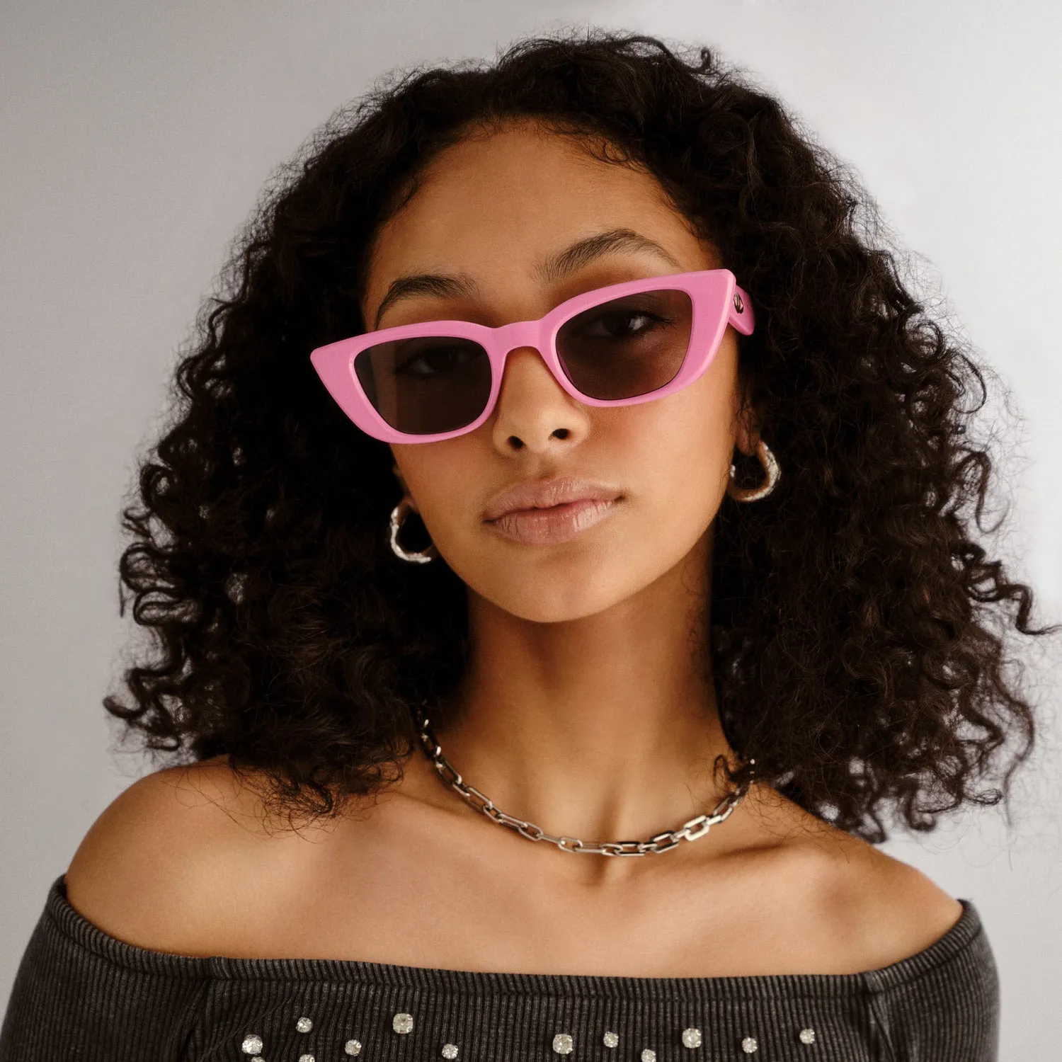 Le Specs Dream Lover occhiale sole rosa cat-eye fumo