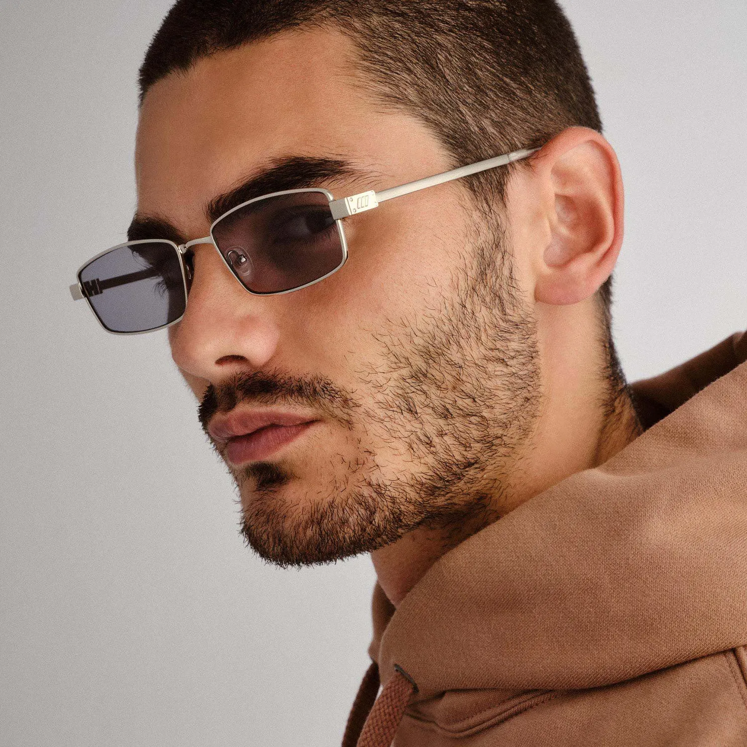 Le Specs Bizarro occhiali da sole silver rettangolari