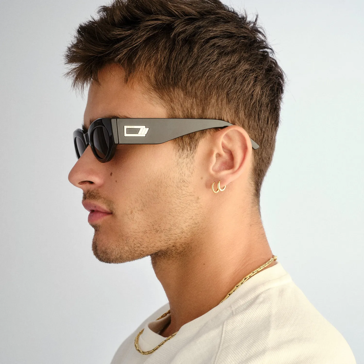 Le Specs Body Bumpin II occhiale da sole nero ovale