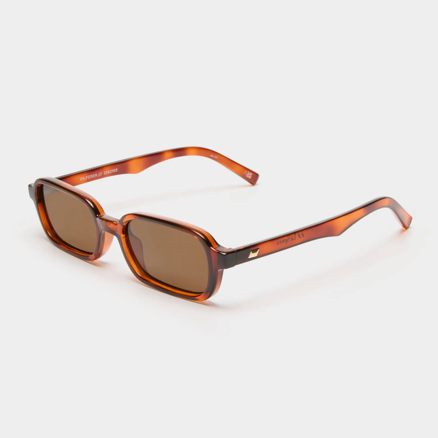 Le Specs Pilferer occhiali da sole toffee tort marroni