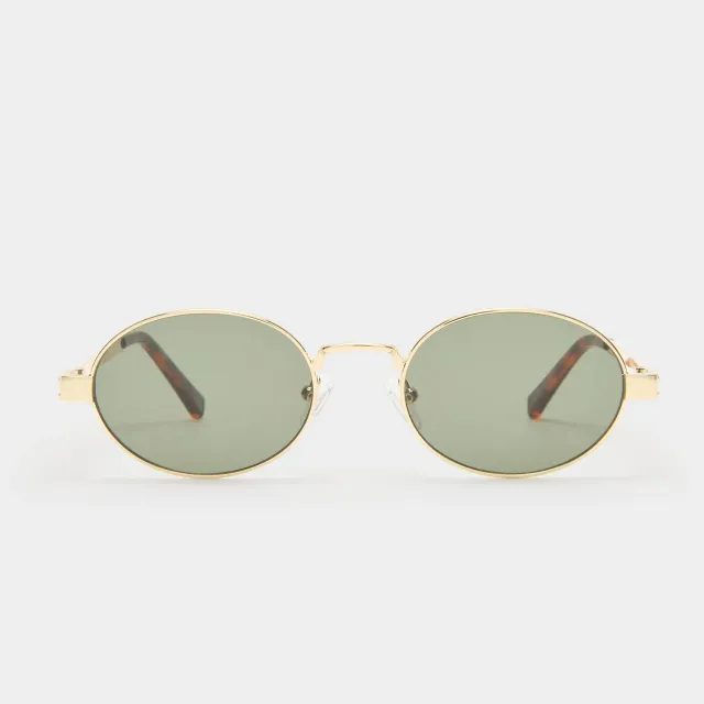 Le Specs Poseidon Deux occhiali da sole gold khaki