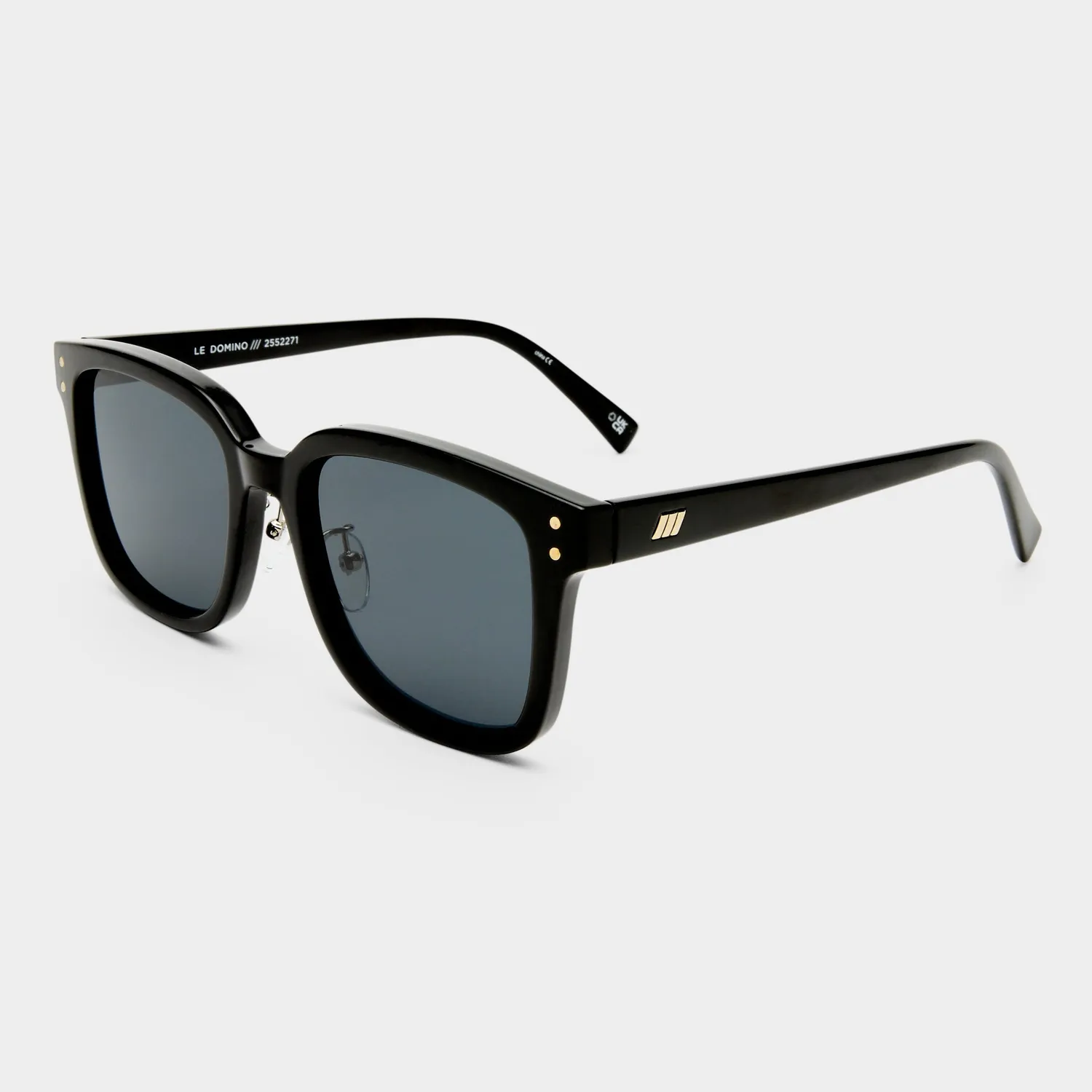 Le Specs Le Domino+ occhiale da sole nero smoke larga