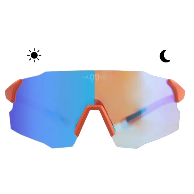 Bloovs Stelvio Matte Orange Blue occhiale da sole fotocromatico