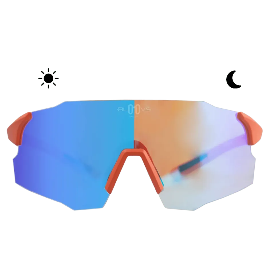 Bloovs Stelvio Matte Orange Blue occhiale da sole fotocromatico