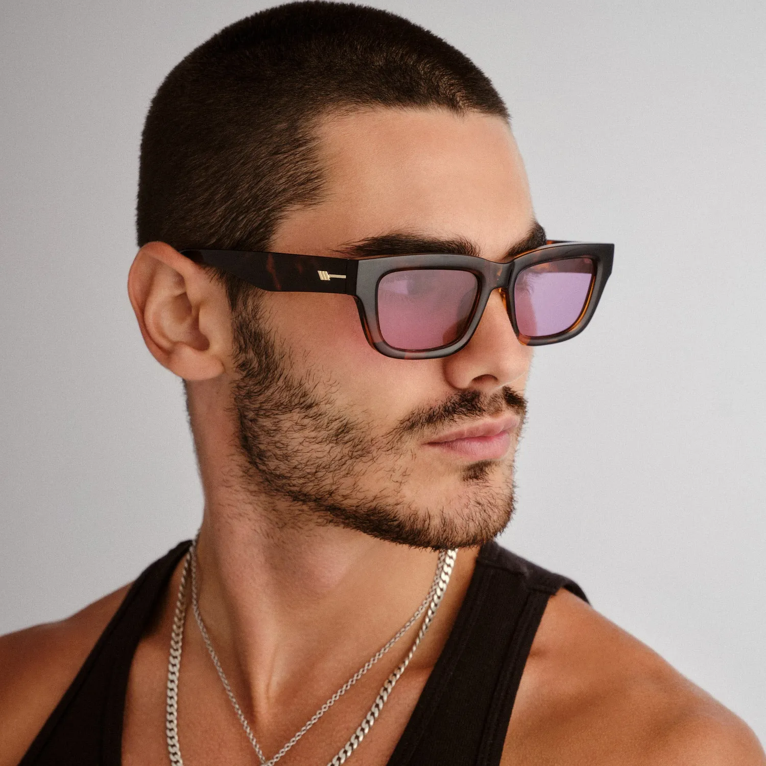 Le Specs Le Castle occhiale da sole tort lente viola