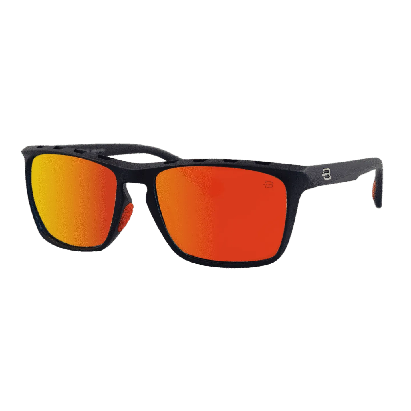 Bloovs Boston Nero Opaco Arancio occhiale da sole