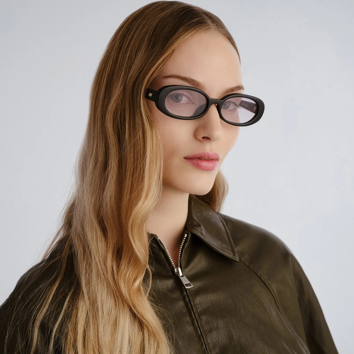 Le Specs Outta Love + occhiale da sole nero sfumato