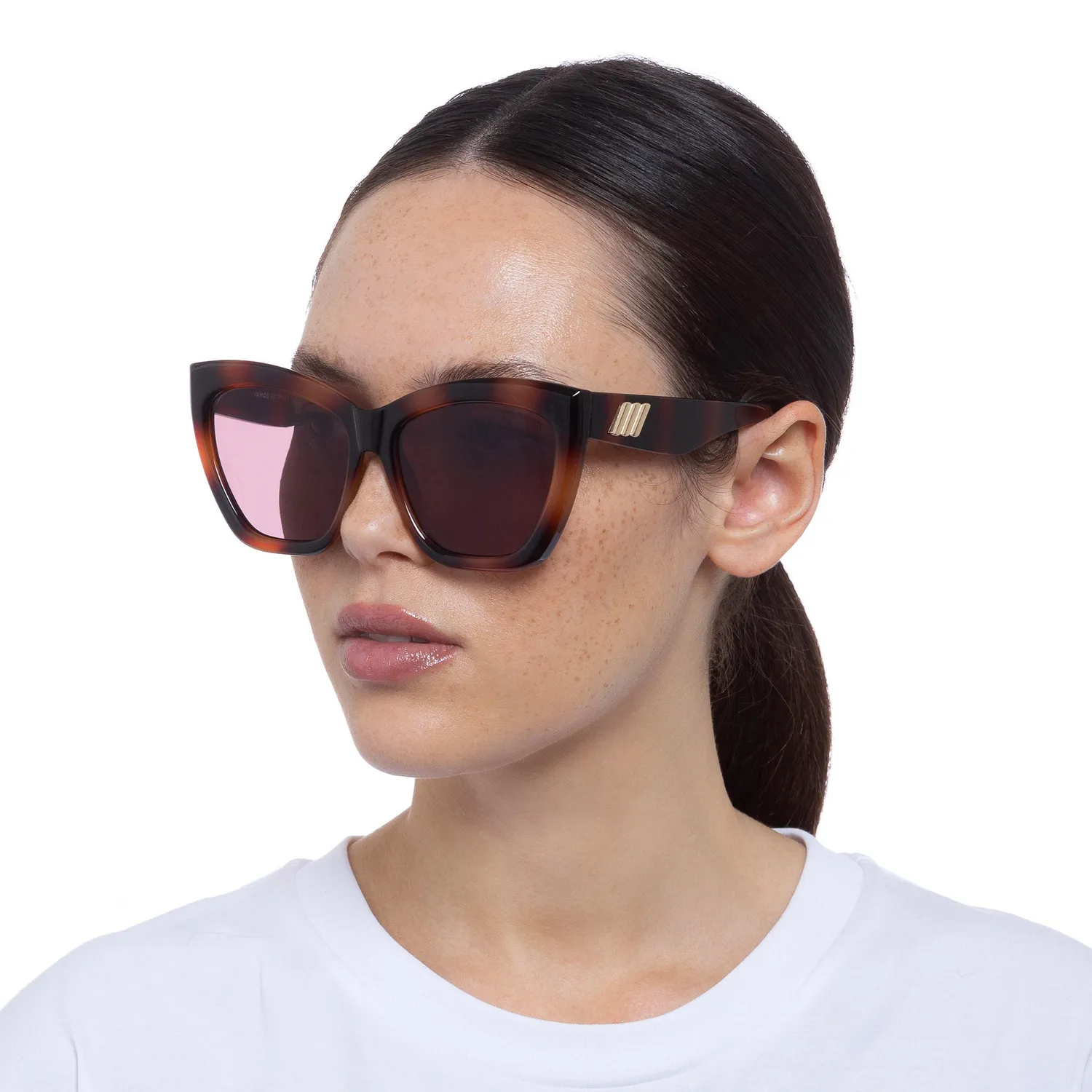 Le Specs Vamos occhiali da sole tartarugato cat-eye