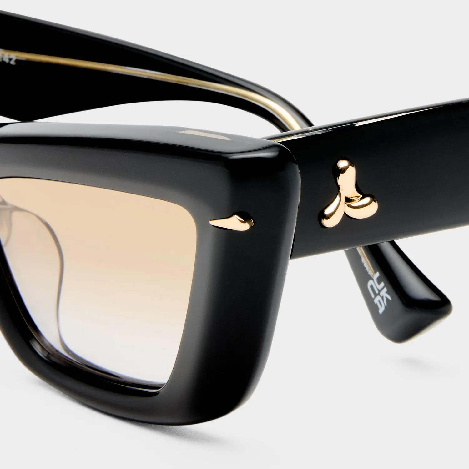 Le Specs Lucia occhiali da sole cat-eye nero acetato