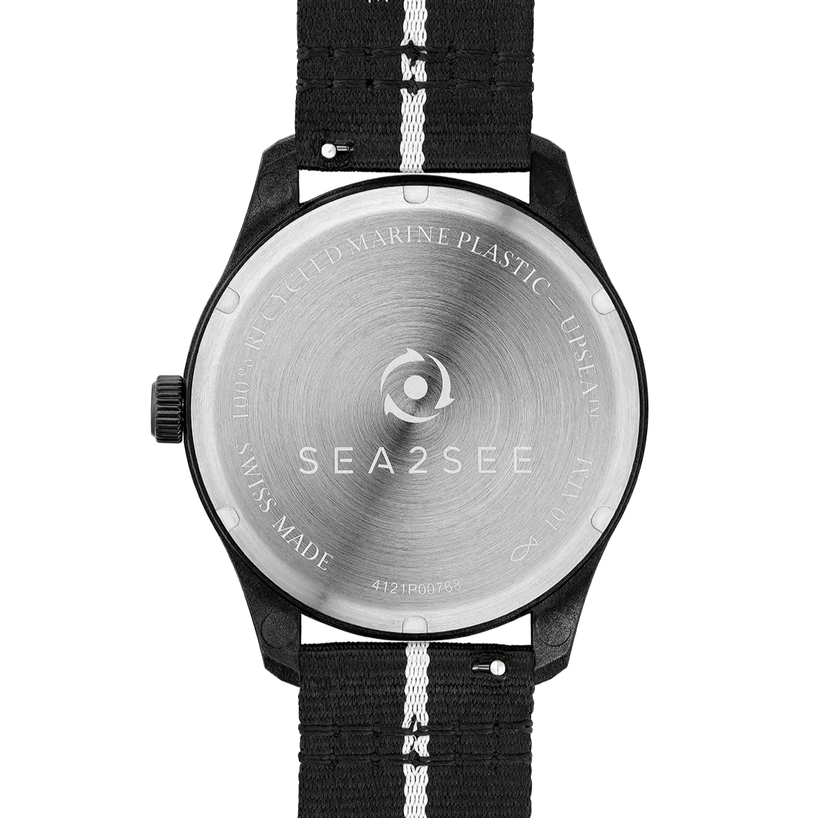 Sea2See Naxos 02 orologio bianco nero 41 mm