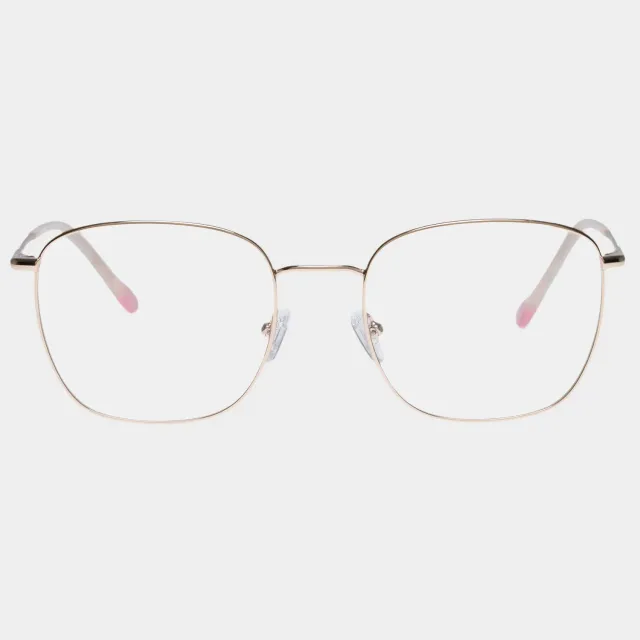 Le Specs Tempus occhiali da vista oro chiaro quadrati