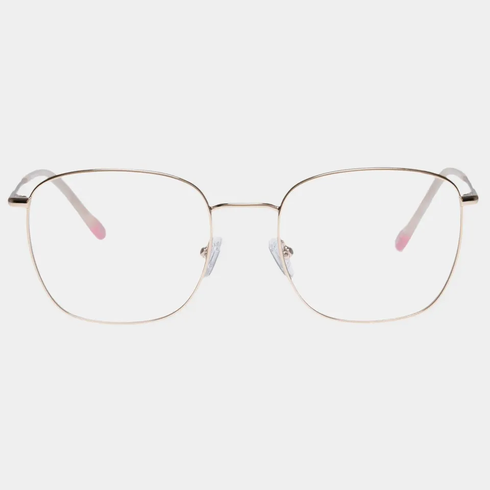 Le Specs Tempus occhiali da vista oro chiaro quadrati