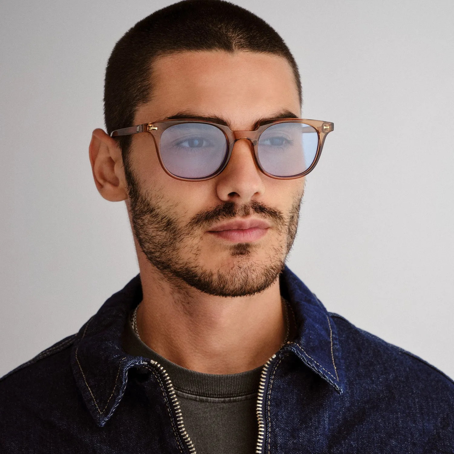 Le Specs Le Resolu occhiali da sole barley azzurri unisex