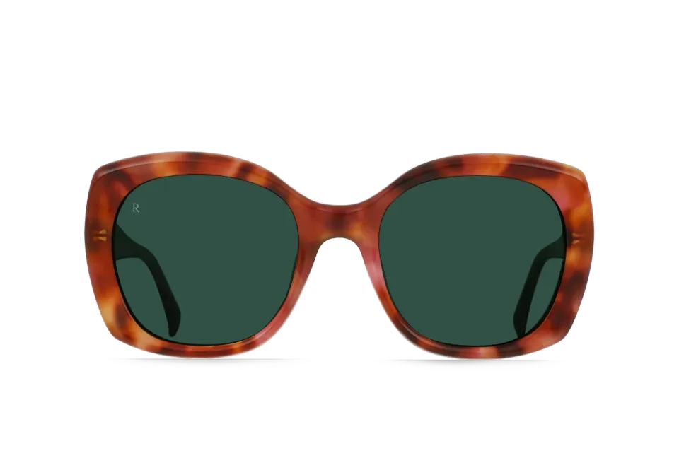 Raen Ronzy occhiale da sole Bonbon Tortoise Smoke Green 54 oversize
