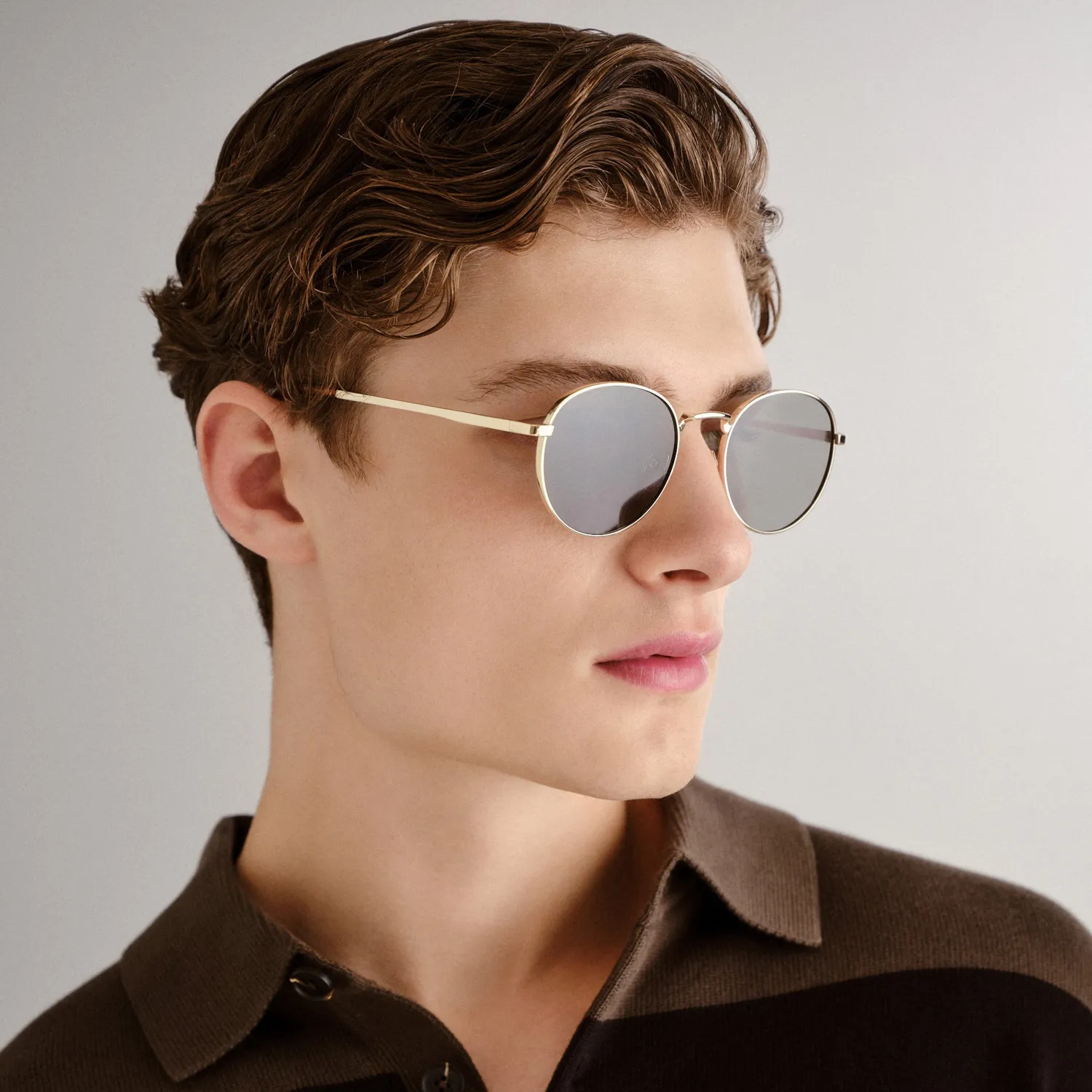 Le Specs Lost Legacy occhiali da sole oro tondi