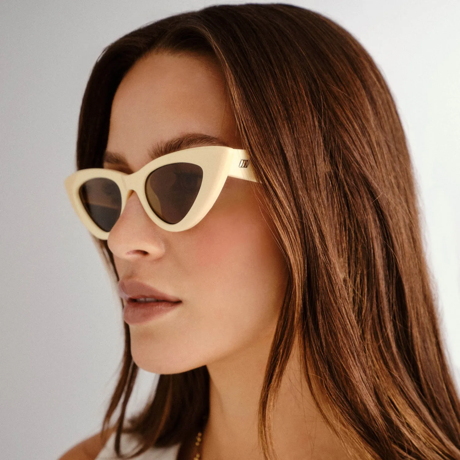 Le Specs Hypnosis occhiali da sole avorio cat-eye donna
