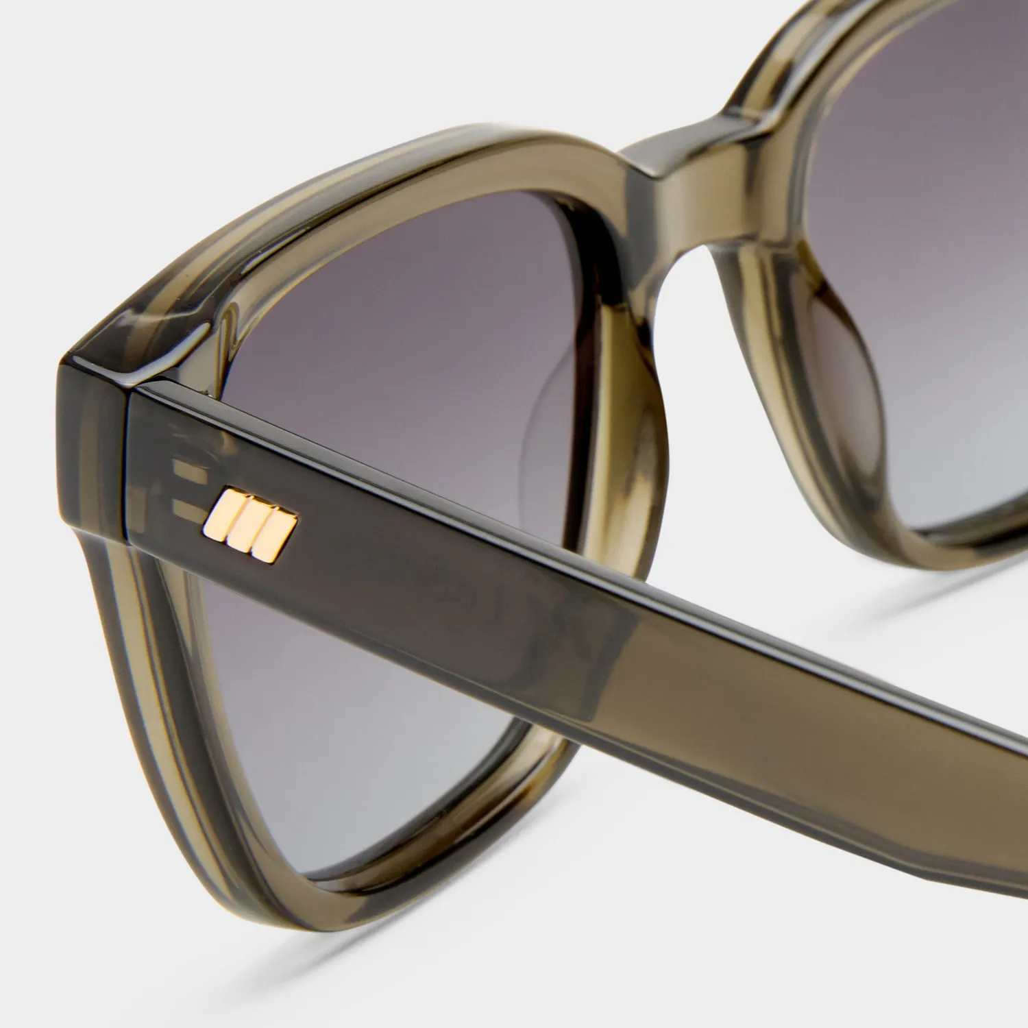 Le Specs Elixir occhiali da sole khaki quadrati