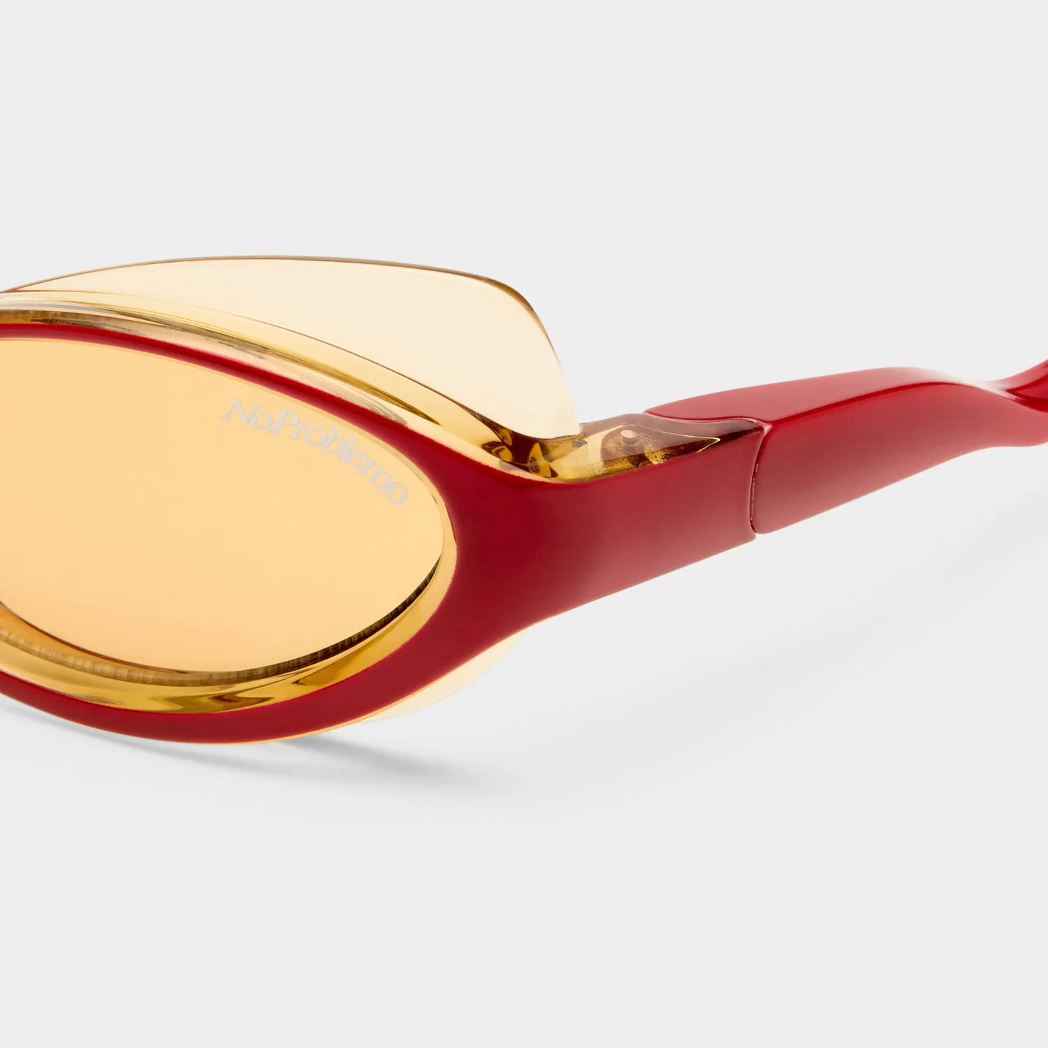 Le Specs Lyra occhiale da sole bright red lente gialla