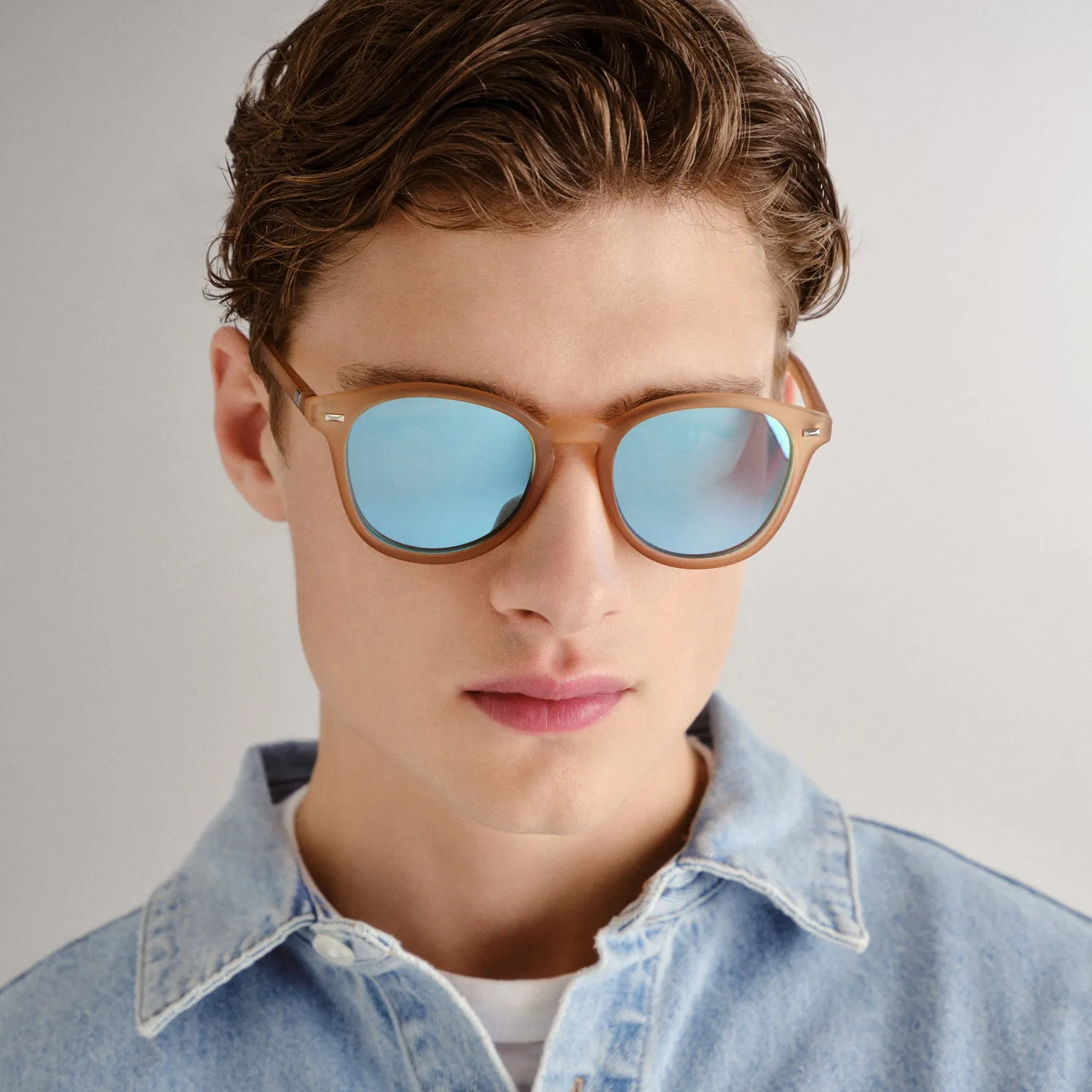 Le Specs Bandwagon occhiali da sole raw sugar tondi