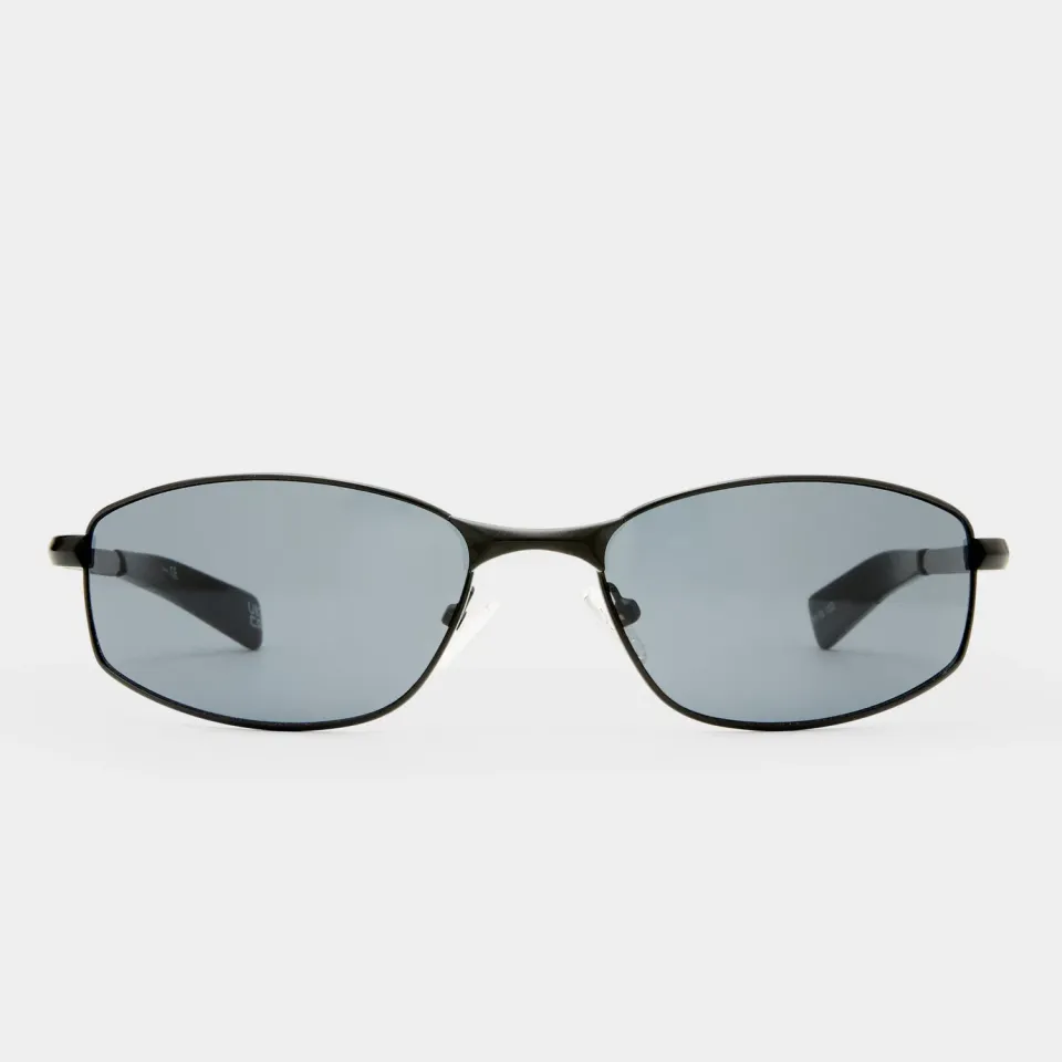 Le Specs Star Beam occhiali da sole nero opaco ovale wrap