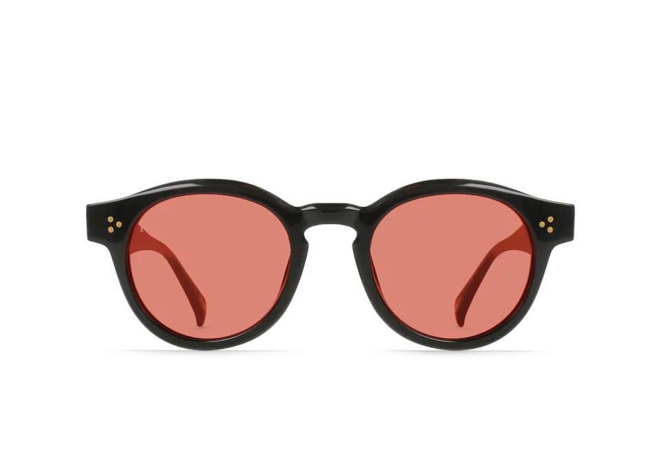Raen Zelti occhiale da sole Recycled Black 49 smussato