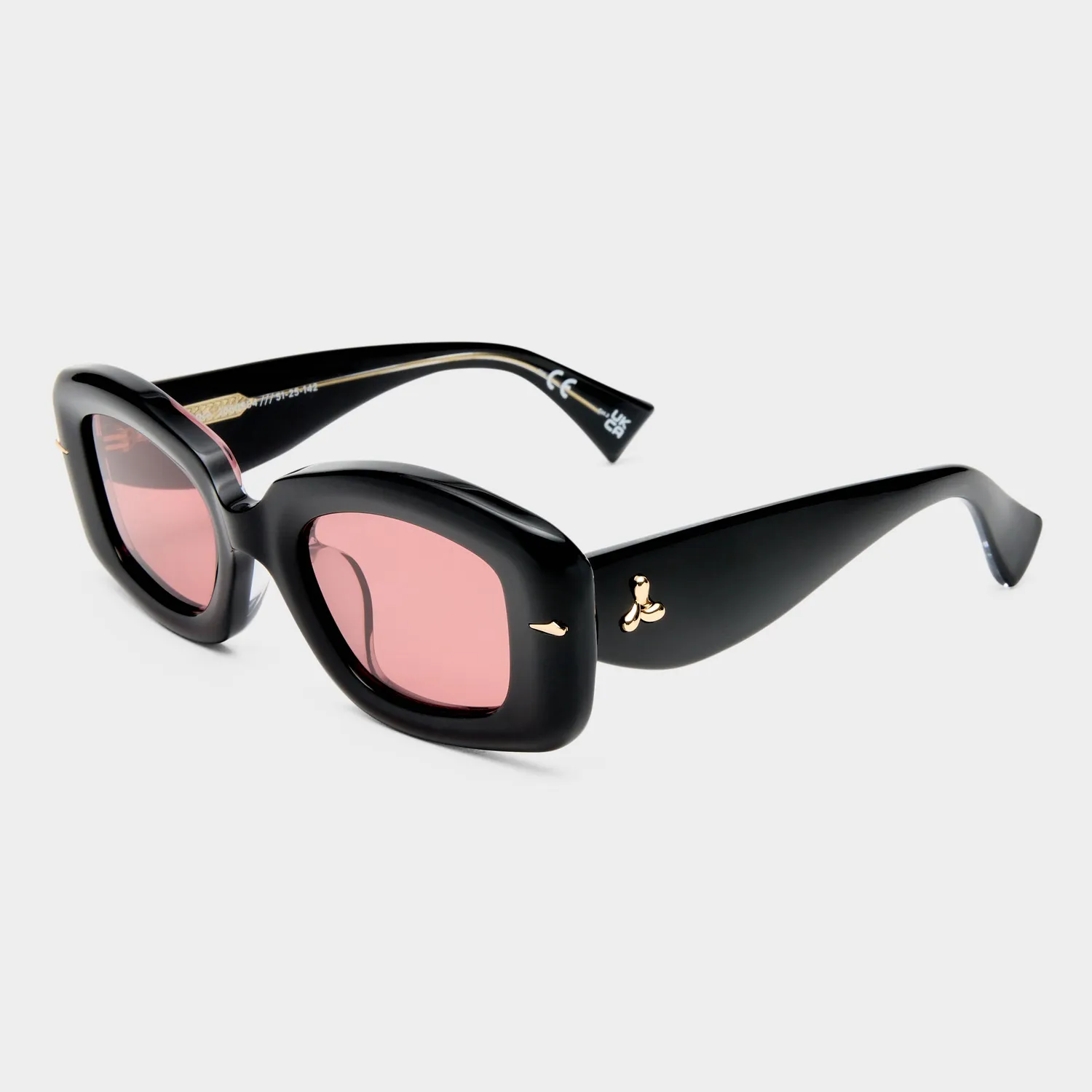Le Specs Celestina occhiali da sole obsidian quadrati