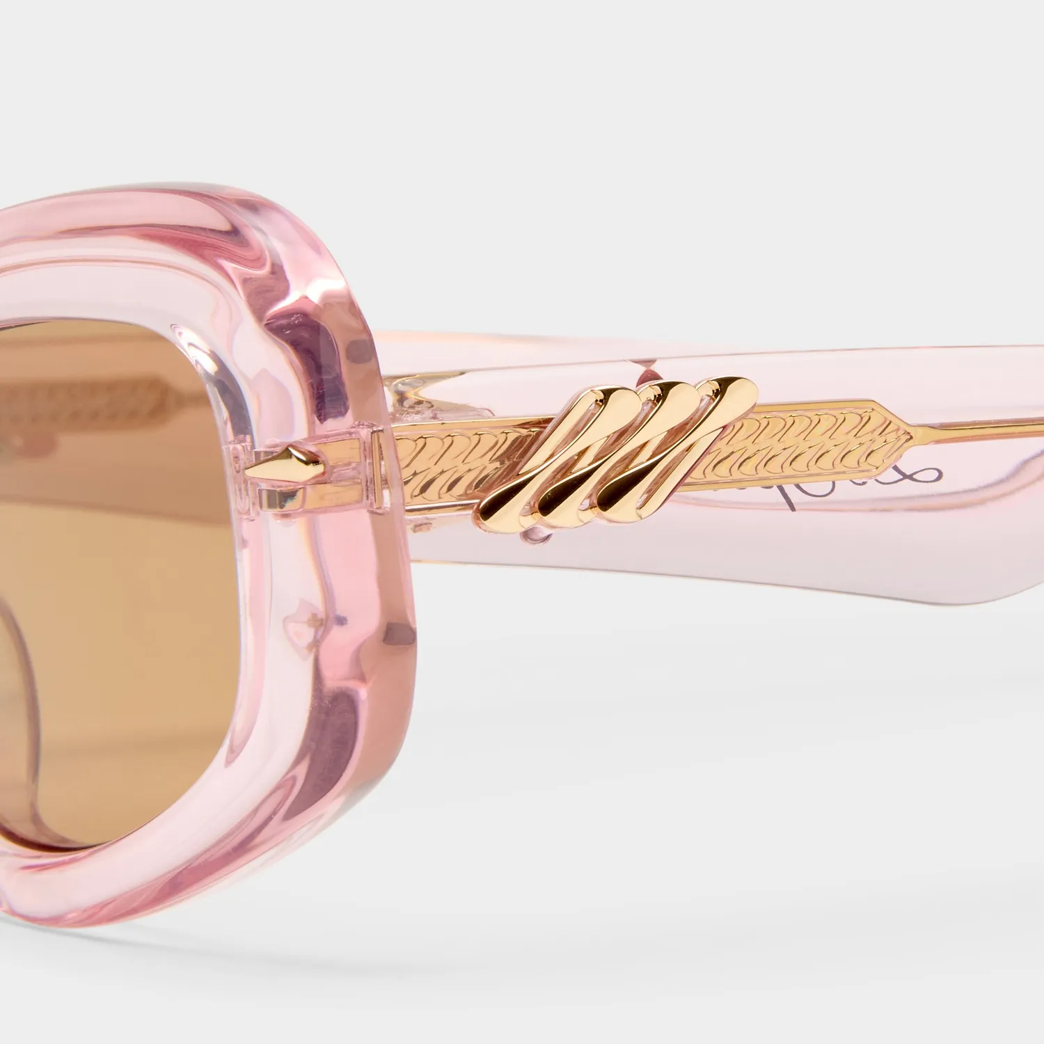 Le Specs Numero Ocho occhiale da sole pink salt scudo