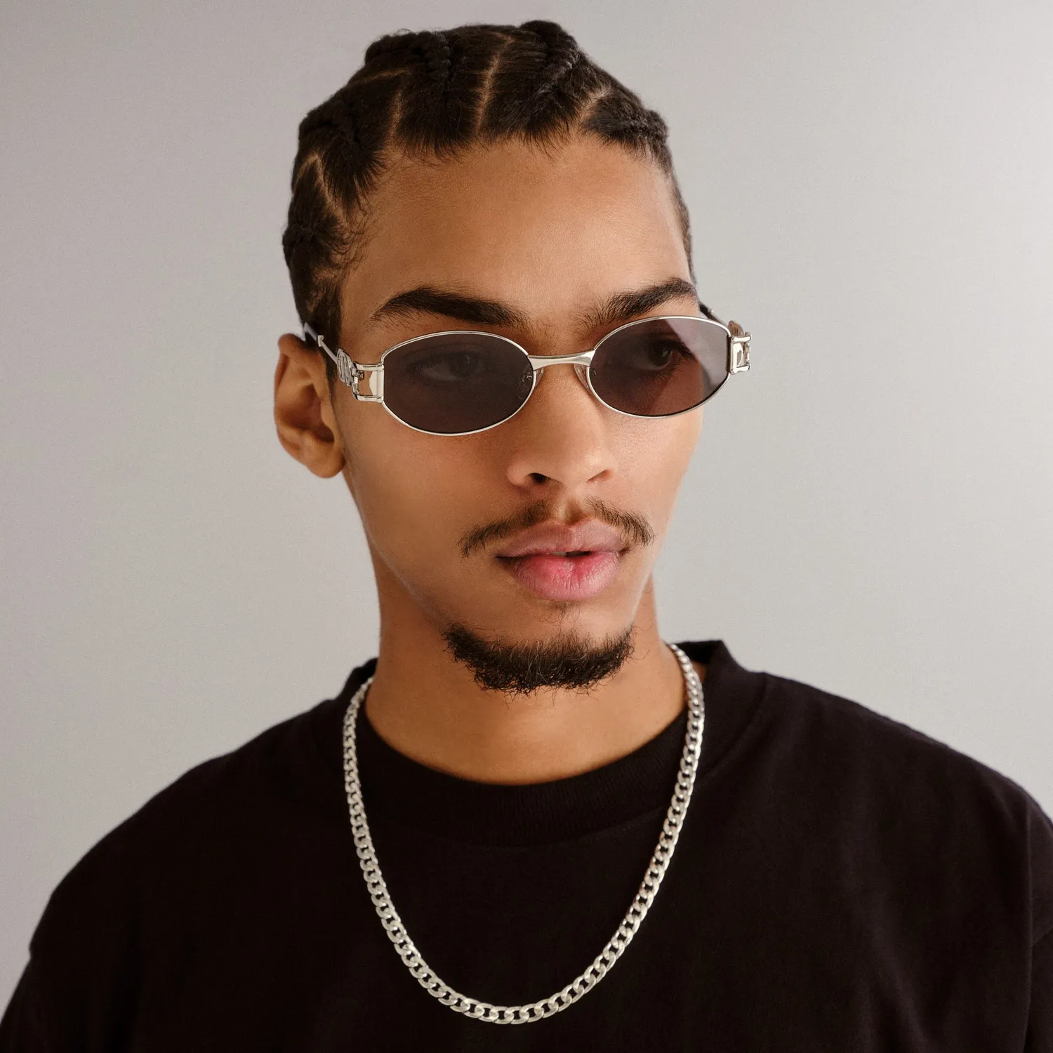 Le Specs The Forbidden occhiali da sole silver ovali