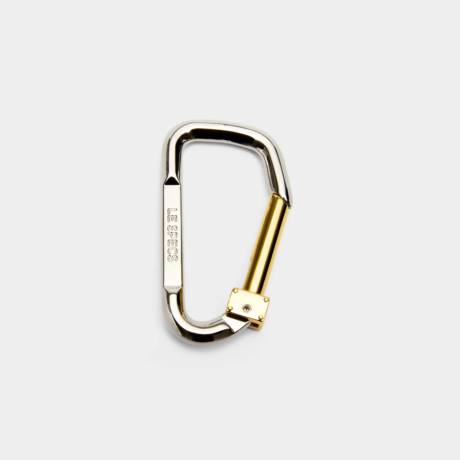 Le Specs Carabiner moschettone argento oro