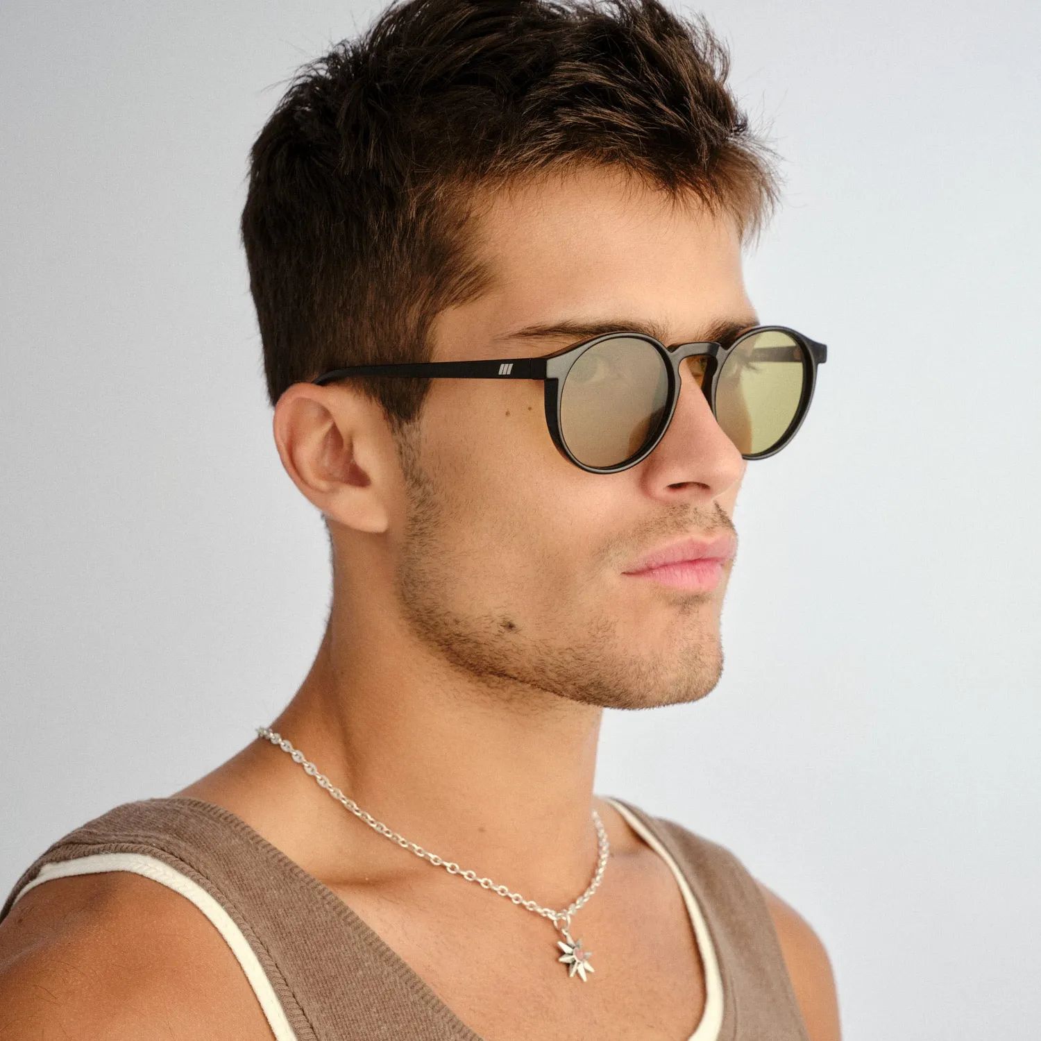 Le Specs Teen Spirit Deux occhiale da sole nero rotondo