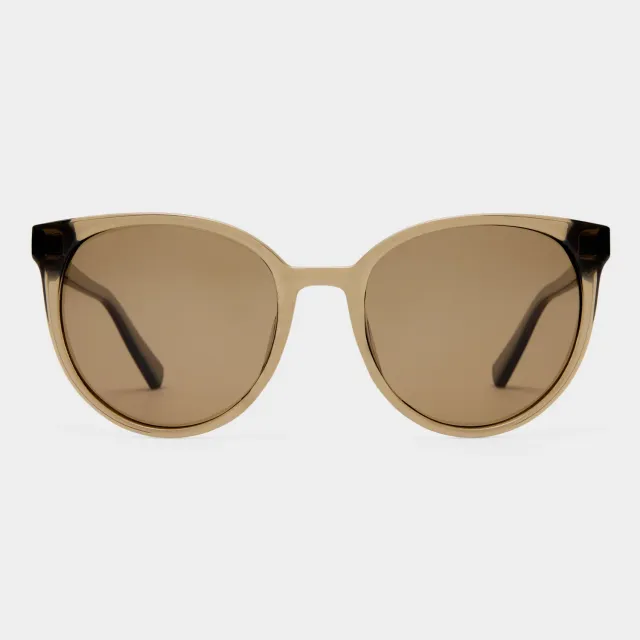 Le Specs Armada occhiali da sole cocoa rotondi polarizzati