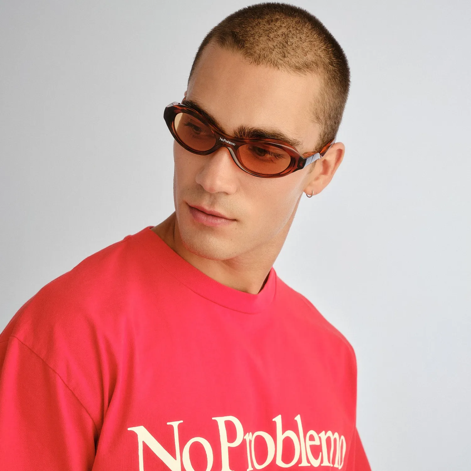Le Specs Vortex Deux occhiale da sole tartarugato giallo