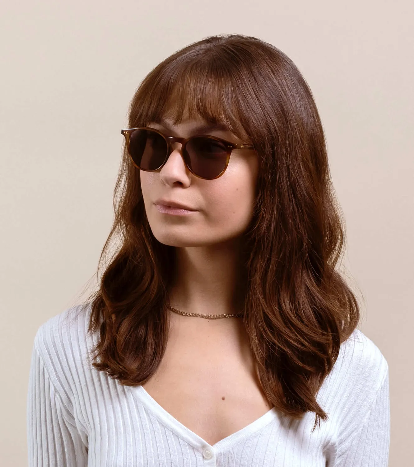 Raen Basq occhiale da sole Moab Tortoise 50 rotondo