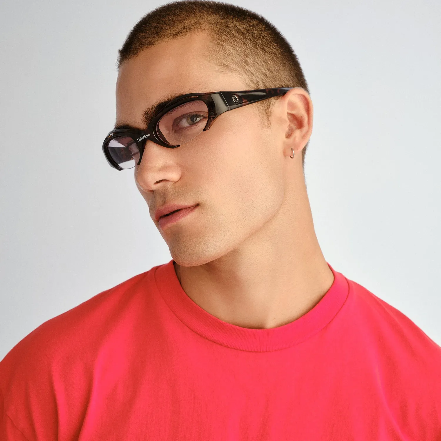Le Specs Cyborg occhiali da sole tartarugato sfumato