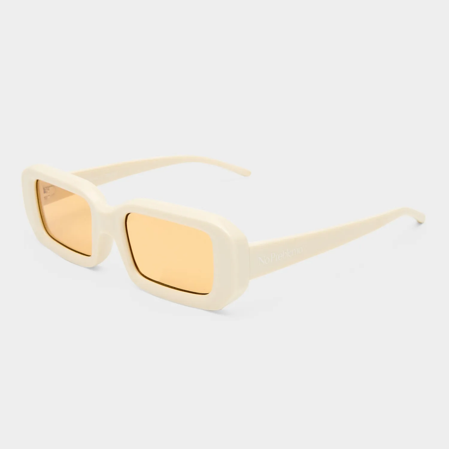 Le Specs Blackpool occhiale da sole off white ambra