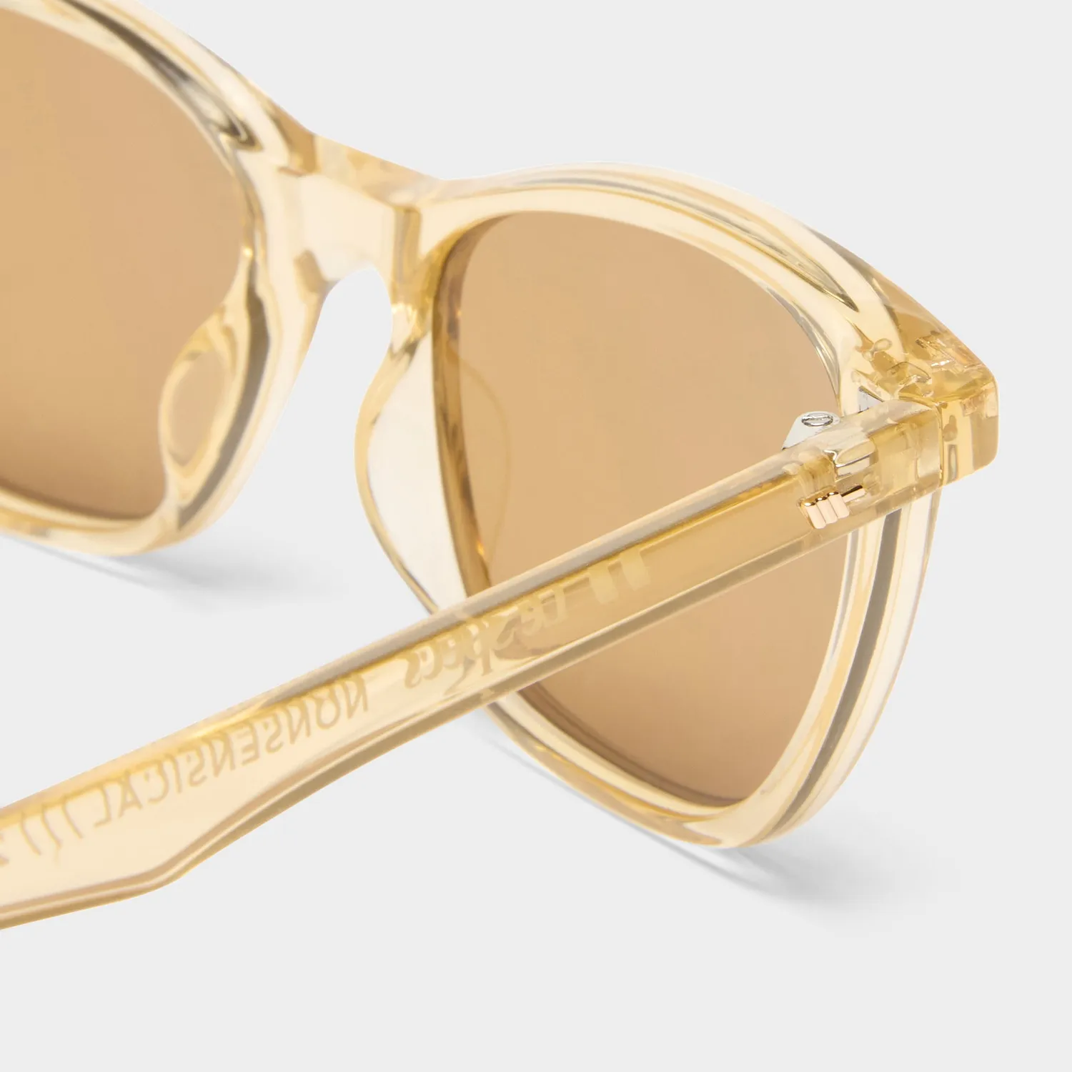 Le Specs Nonsensical occhiali da sole beige vintage