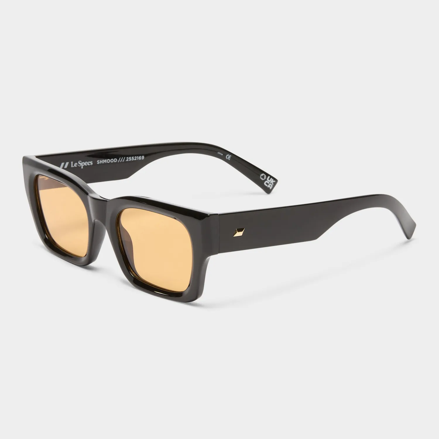 Le Specs Shmood occhiale da sole Black Amber Tint leggero