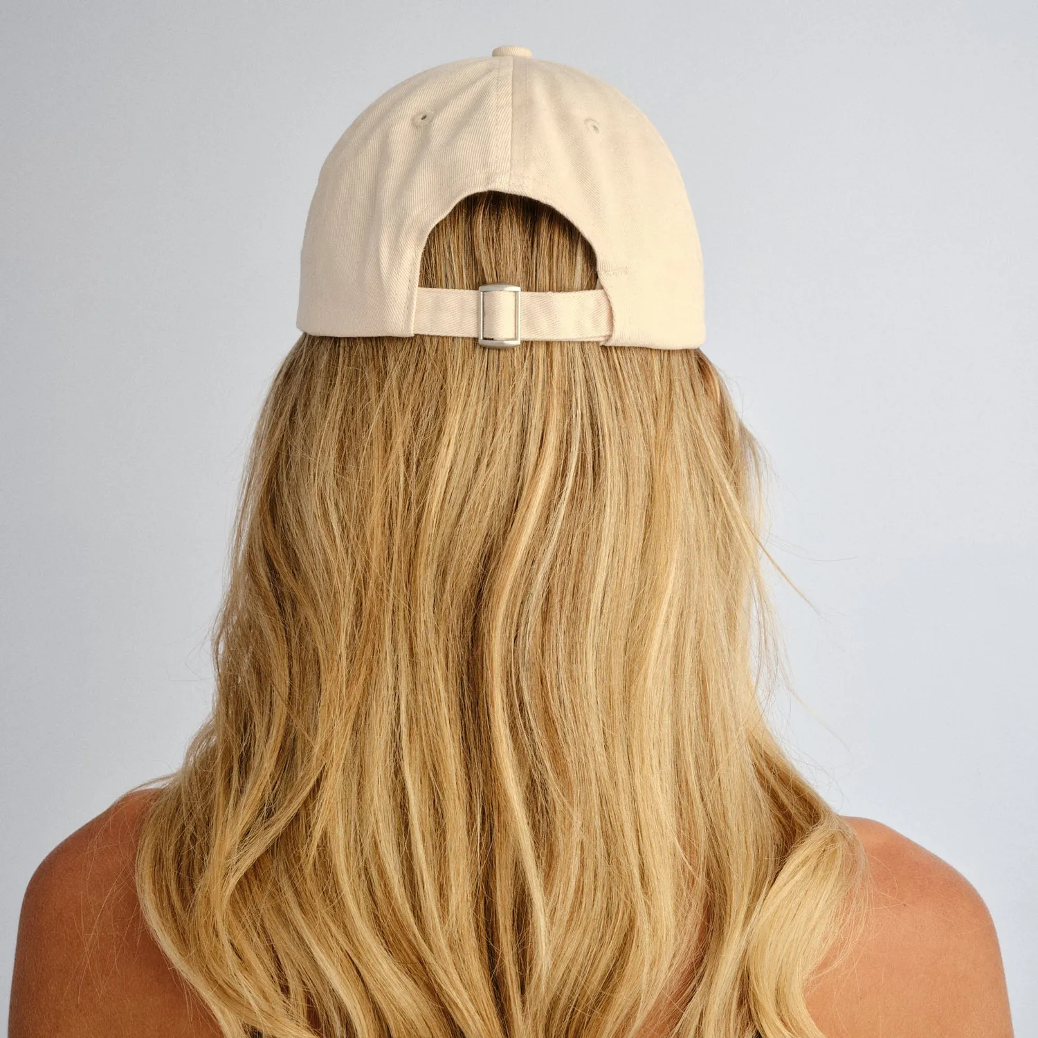 Le Specs Logo Cap cappellino crema cotone regolabile