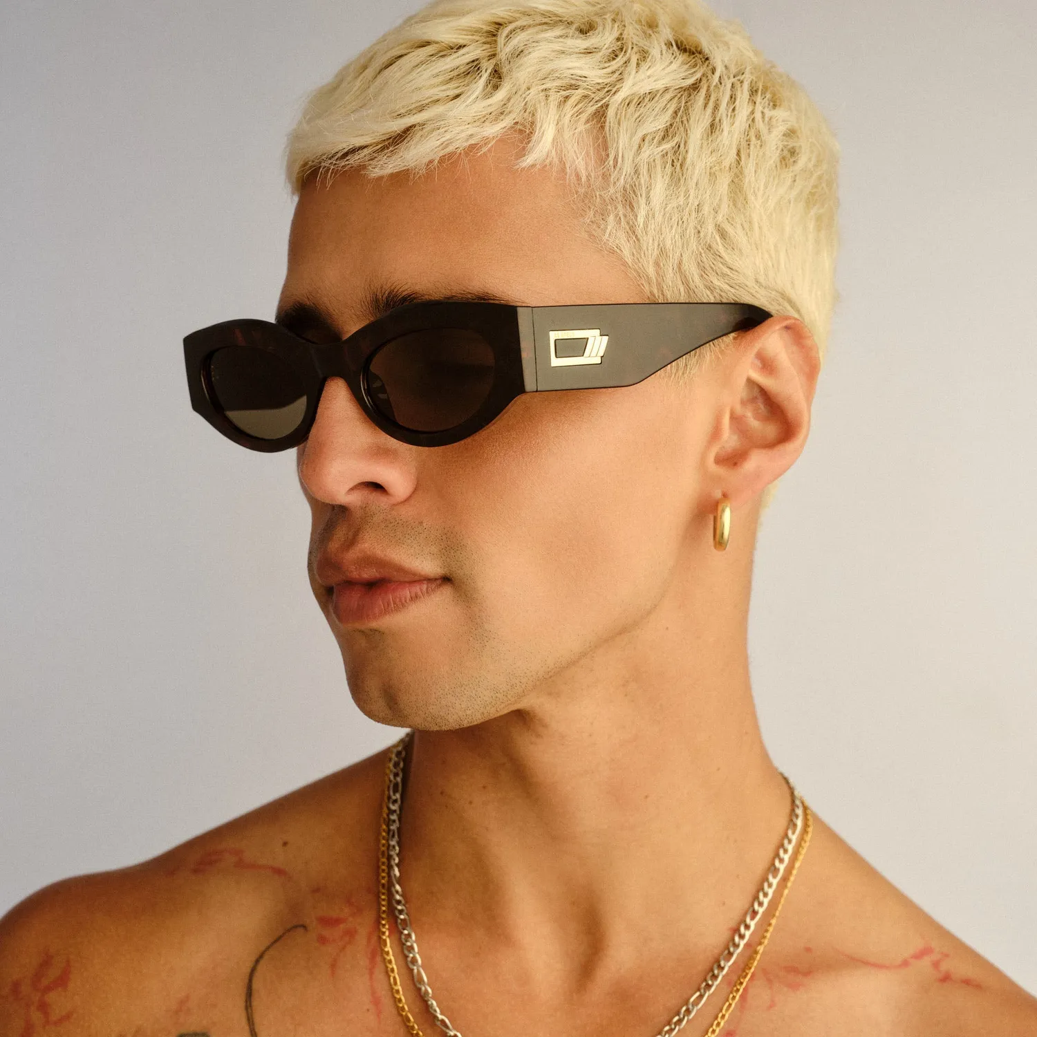 Le Specs Body Bumpin II occhiali da sole tort khaki